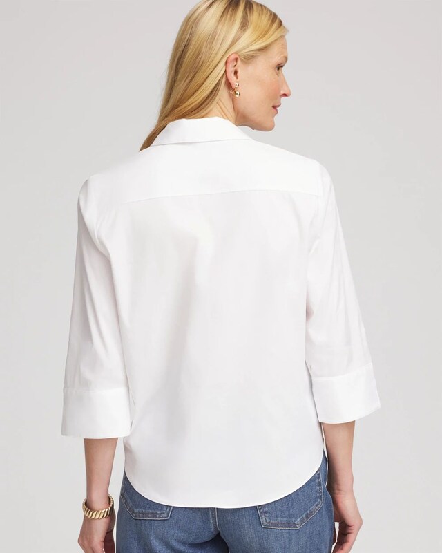 Poplin Tie-Front Top - image 3